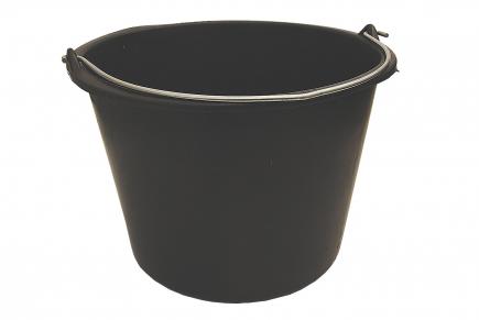 PE Baueimer | Kunststoff, mit Liter-Skala und stabilem Bügel (Schwan) 