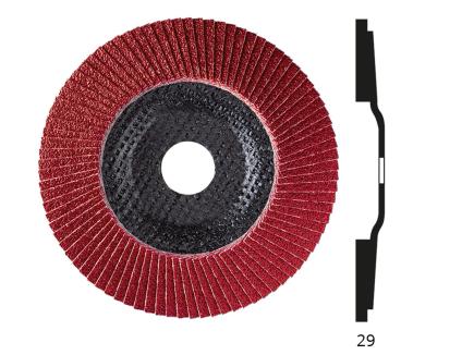 Fächerscheibe für Hochleistungsmetalle & Legierungen | Ø 125, Keramikkorn (Sonnenflex golden star) 