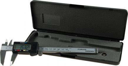 Digitale Schieblehre / Messschieber | Messbereich 0 - 150 mm, Anzeige mm & inch (Schwan) 