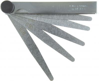 Präzisions-Fühlerlehre / Ventillehre | Satz, 0,05 - 1 mm (Schwan) 20 Blatt | 0,05 - 1,0 mm