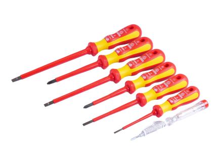 VDE Schraubendrehersatz | 7 Teile, bis 1000 Volt, ergonomischer Griff 
