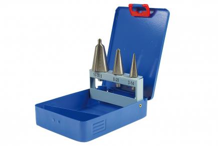 HSS Blechschälbohrer Satz | 3-teilig, in Metallkassette 