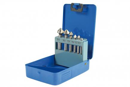 HSS Kegelsenker Satz | 6-teilig, geschliffen, DIN 335 Form C 