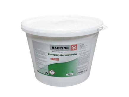 Putzgrundierung | weiss, universell einsetzbar, umweltschonend, für Innen & Außen, 25 kg Eimer (Haering D 1097) 