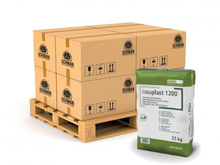 Gipsleicht-Maschinenputz | Innenbereich, sehr ergiebig, 1 Palette / 1.000 KG (Casea Casuplast 1200) 