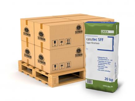 Super-Haftspachtel / Fugenfüller | sehr weiß, vergütet, 1 Palette / 960 KG (Casea casutec SFF) 