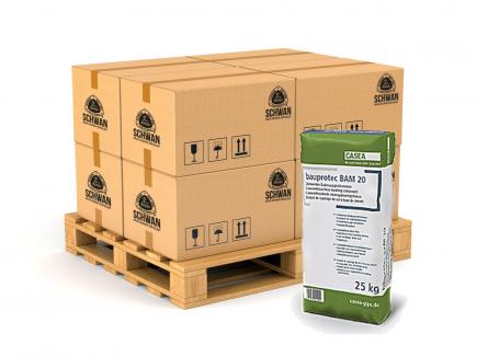 Zementäre Bodenausgleichsmasse | 1,5 - 20 mm, Innenbereich, 1 Palette / 1.050 kg (Casea Bauprotec BAM  20) 