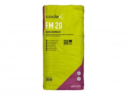 Feinspachtelmasse / Zement-Bodenausgleichsmasse | 0 - 20 mm, Innenbereich, 25 KG (codex FM 20) 