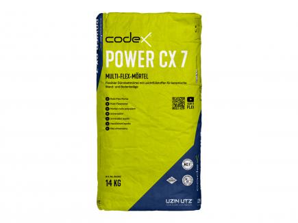 Flexibler Dünnbettmörtel / Fliesenkleber S1 mit Leichtfüllstoffen | 14 kg (codex Power CX 7) 