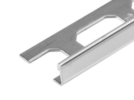 Winkelabschluss-Profil | 2,5 m, Edelstahl V2A, glänzend 11,0 mm