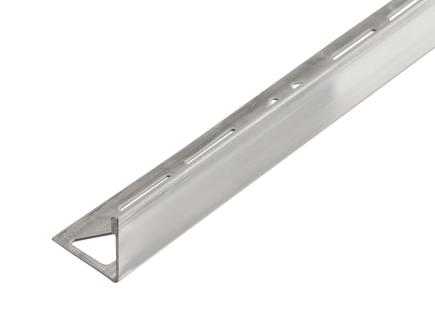 Winkelabschluss-Profil / L-Profil | 2,5 m, Edelstahl V2A, geschliffen 8,0 mm