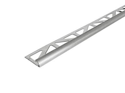 Viertelkreis-Abschlussprofil | 2,5 m, Edelstahl V2A, geschliffen 