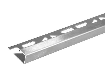 Quadratisches Abschlussprofil | 2,5 m, Edelstahl V2A, geschliffen 