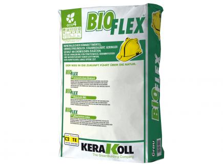 Elastischer mineralischer Dünnbettmörtel / Fliesenkleber | sehr leistungsfähig, 25 kg (KeraKoll Bioflex® Grau) 