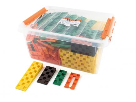 Kunststoff-Keile | 245 Stück, gemischt (Knudsen) 