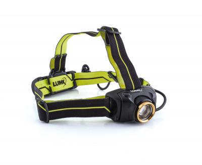 LED-Stirnlampe / Kopflampe | 300 lm, 7.100 - 8.300 K, 6 Betriebsmodi, wiederaufladbar (LumX TCT-300) 