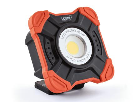 LED-Akku-Arbeitsleuchte | wiederaufladbar, 10 W, 1.000 lm, 6.500 K, Magnetfuss (LumX XS-10) 