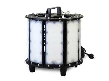 LED-Baustellenstrahler | 400 W, 50.000 Lumen, 180°/360° Abstrahlung, IP68 (LumX HP-360°) 
