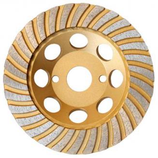 Premium Diamant-Schleifteller | HARD Type - für Naturstein/Beton, Ø 125 x 22,2 mm, Turbosegment (Schwan) 