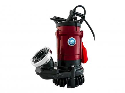 Schmutzwasser-Tauchmotorpumpe mit Rührwerk & Schwimmerschalter | 375 l/min, 18 m FH, 2" Storz C, 230 V (SPT 750 R/WS) 