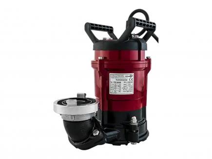 Flachabsaugende Tauchmotorpumpe | Wasserstand > 2 mm, 140 l/min, 14 m FH, 2" Storz C, 230 V (SPT FSP 400 W) 