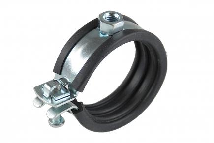 Gelenkrohrschelle | verzinkt, M8 Anschluss, 150 kg Tragfähigkeit, temperaturbeständig 50 - 55 mm