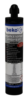 Injektionsmörtel | 300 ml, 2K Vinylesterharzmörtel, styrolfrei, inkl. 1 Zwangsmischer (beko) 