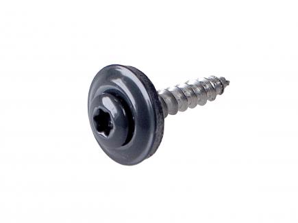 Spenglerschraube | RAL 7016 Anthrazitgrau | Edelstahl A2 mit Dichtscheibe, 100 Stück 4,5 x 35 mm