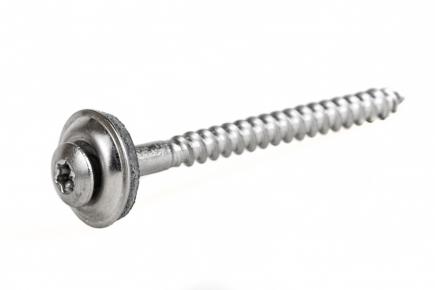 Spenglerschrauben | Edelstahl A2 mit Dichtscheibe, 100 Stück  4,5 x 65 mm