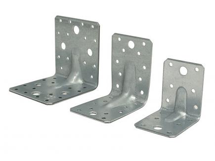 Winkelverbinder | mit Rippe, Stahl, feuerverzinkt 