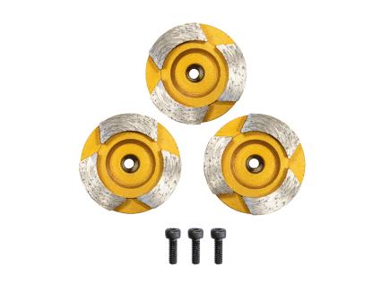 3er-Set Diamant-Schleifteller für Beton (Eibenstock) 