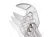 Voransicht von Zangenschlüssel | Länge 250 mm, OCV-Elektrostahl, Griffe überzogen (Knipex), Bild 3