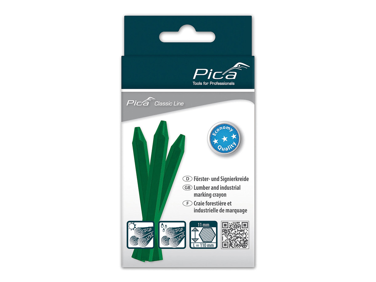 Pica-Marker Schwarz Signierkreide Eco | 12 Stück (Pica Classic 591 Eco)