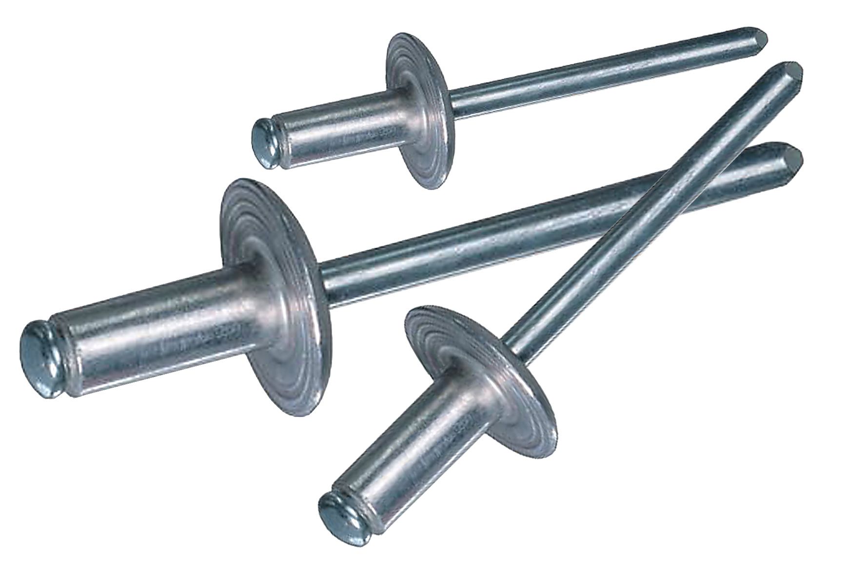 Bralo Silber Blindnieten | Stahl/Aluminium, Vibrationsfest, Korrosionsbeständig, 500 Stück (Bralo) 3,0 X 6,0 Mm |